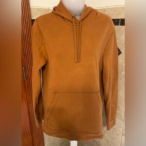 USED PRE-OWNED TEK GEAR SOFT FLEECE HOODIE SIZE SMALL IN BURNT SIENNA